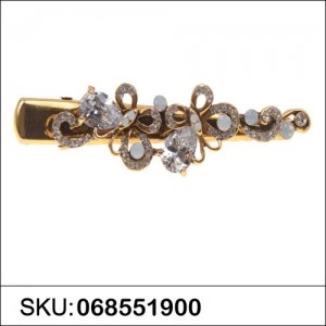 Glamorous Cubic Zirconia Butterfly Alligator Clip