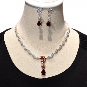 Timeless All Around Cubic Zirconia Necklace Set