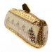 Relief Crystal & lace-Embellished Clutch