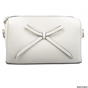 Leather bow crossbody bag (short strap include)